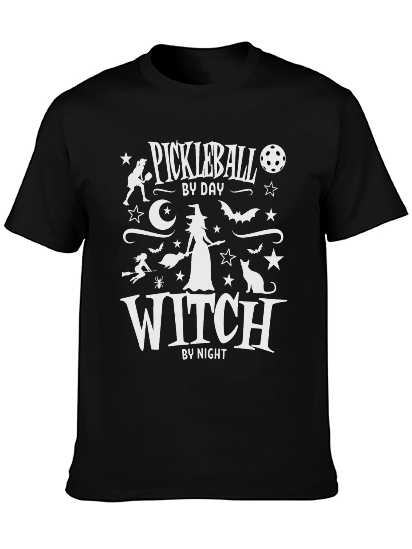 Pickleball by Day Witch by Night Graphic T-Shirt