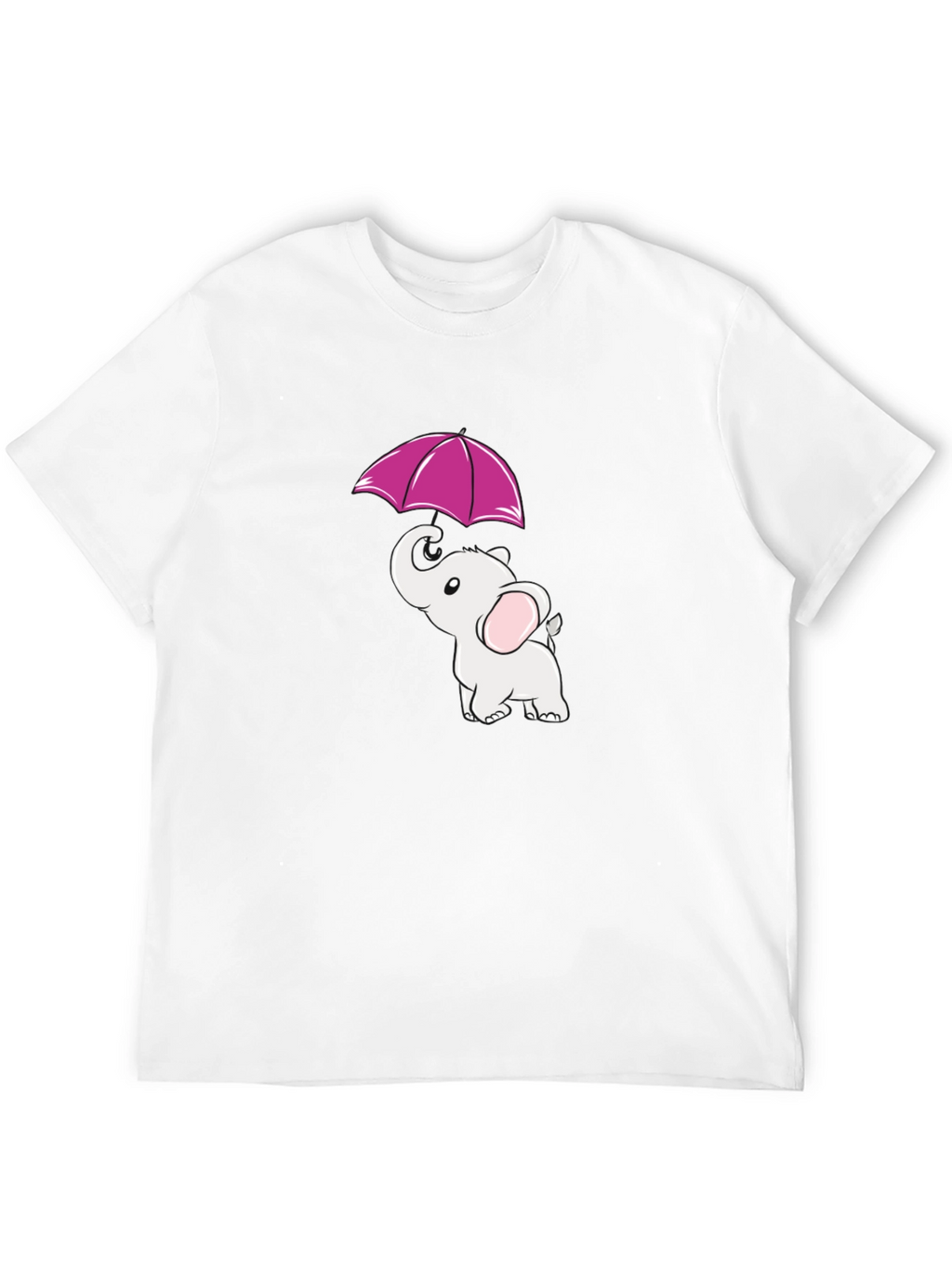 Elephant Umbrella Graphic Tee - Black