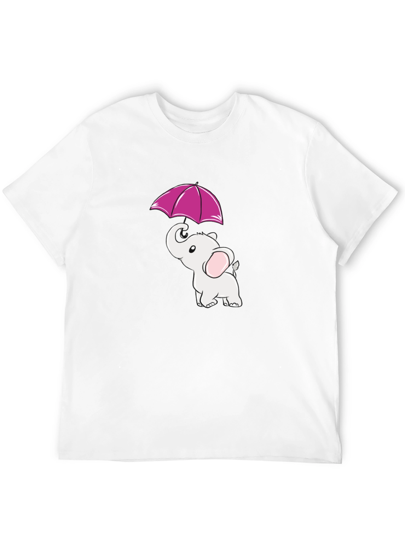 Elephant Umbrella Graphic Tee - Black