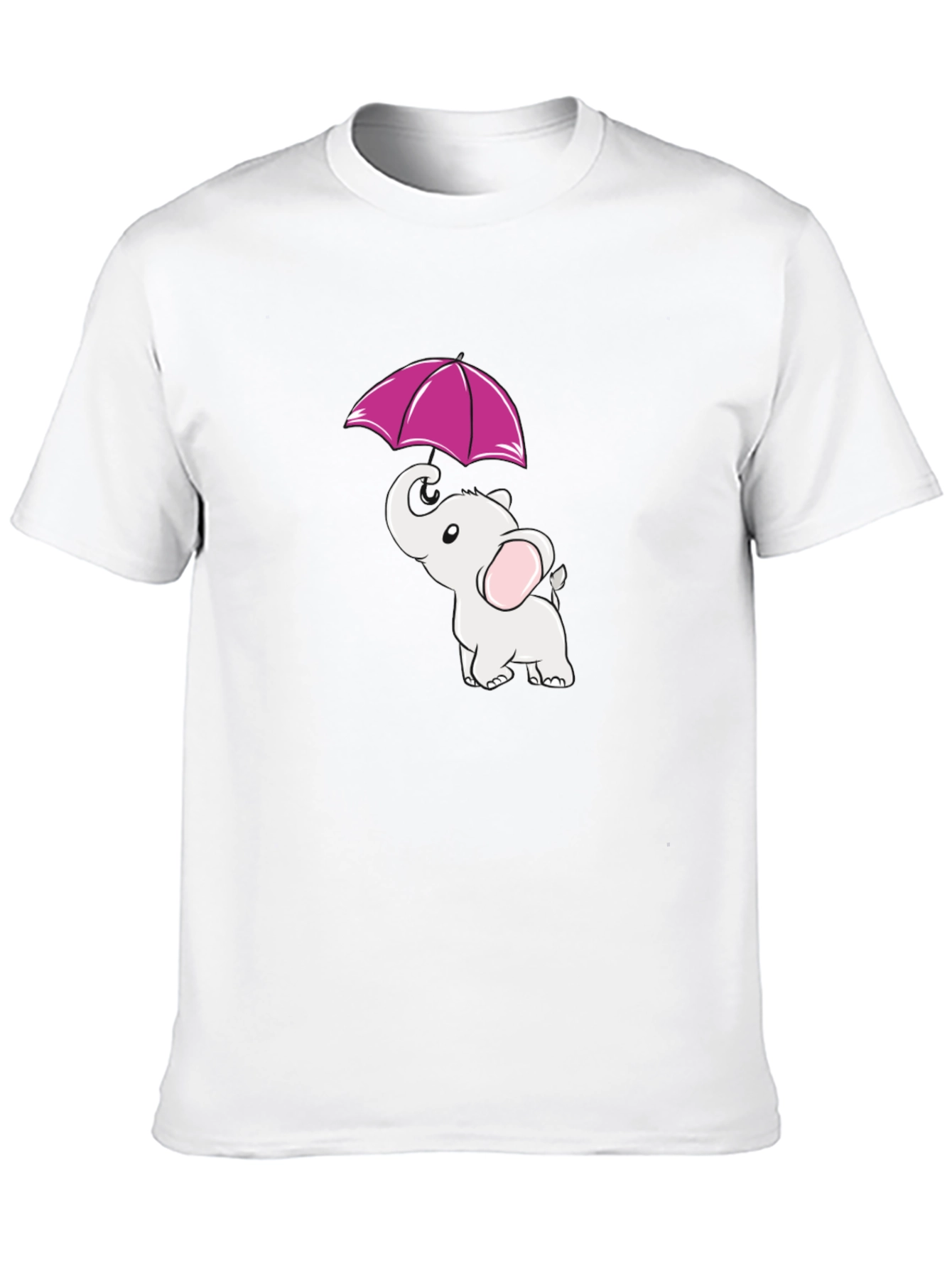 Elephant Umbrella Graphic Tee - Black