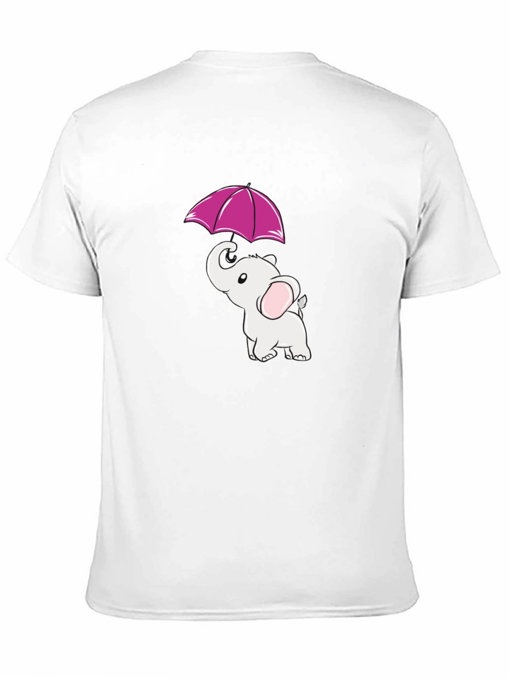 Elephant Umbrella Graphic Tee - Black