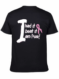 I Beat It Cancer Awareness Graphic T-Shirt