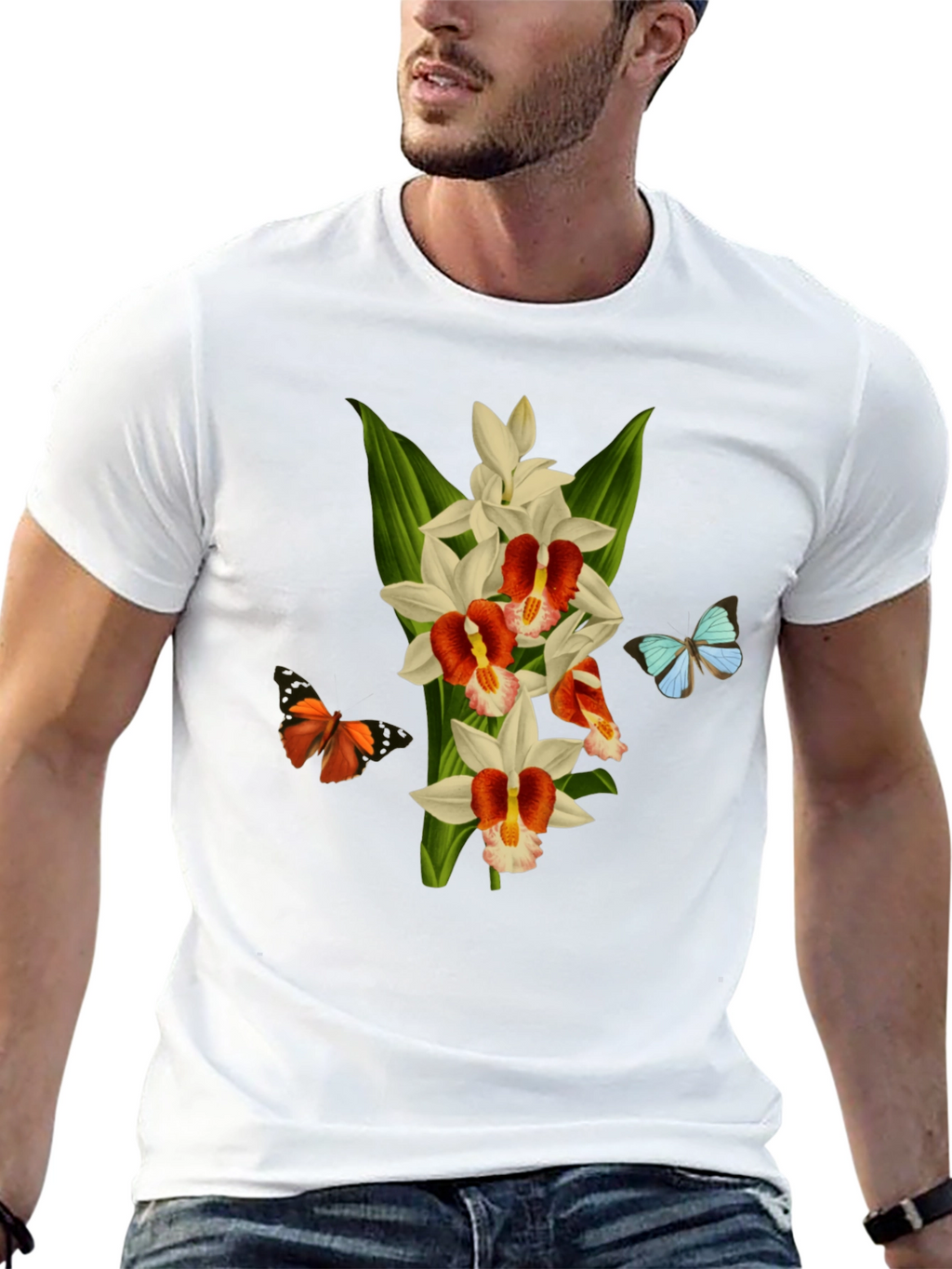 Floral & Butterfly T-Shirt