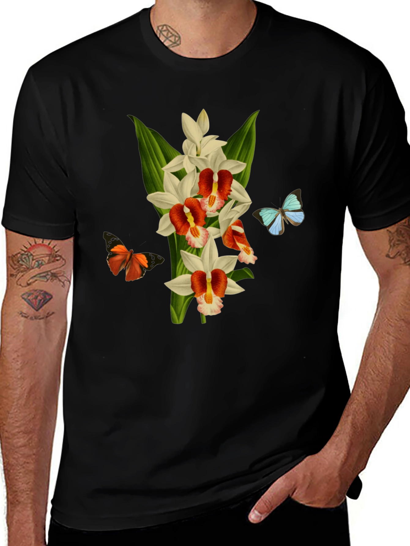 Floral & Butterfly T-Shirt