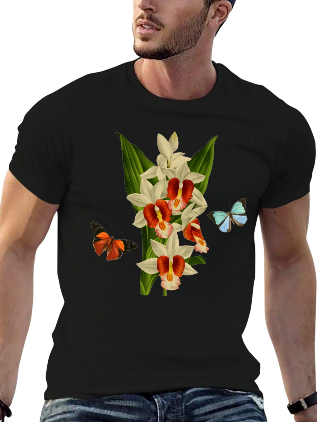 Floral & Butterfly T-Shirt