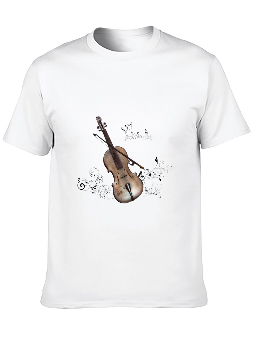 Violin Graphic Tee - Stylish Music Lovers Shirt
