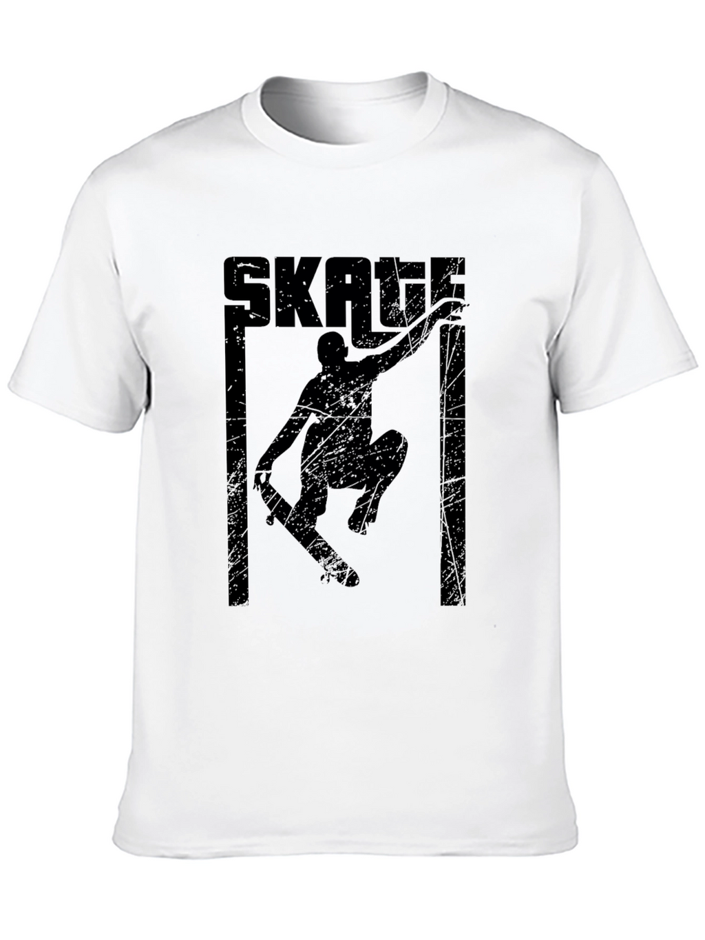Skate Graphic Tee - Retro Black Skateboard Shirt