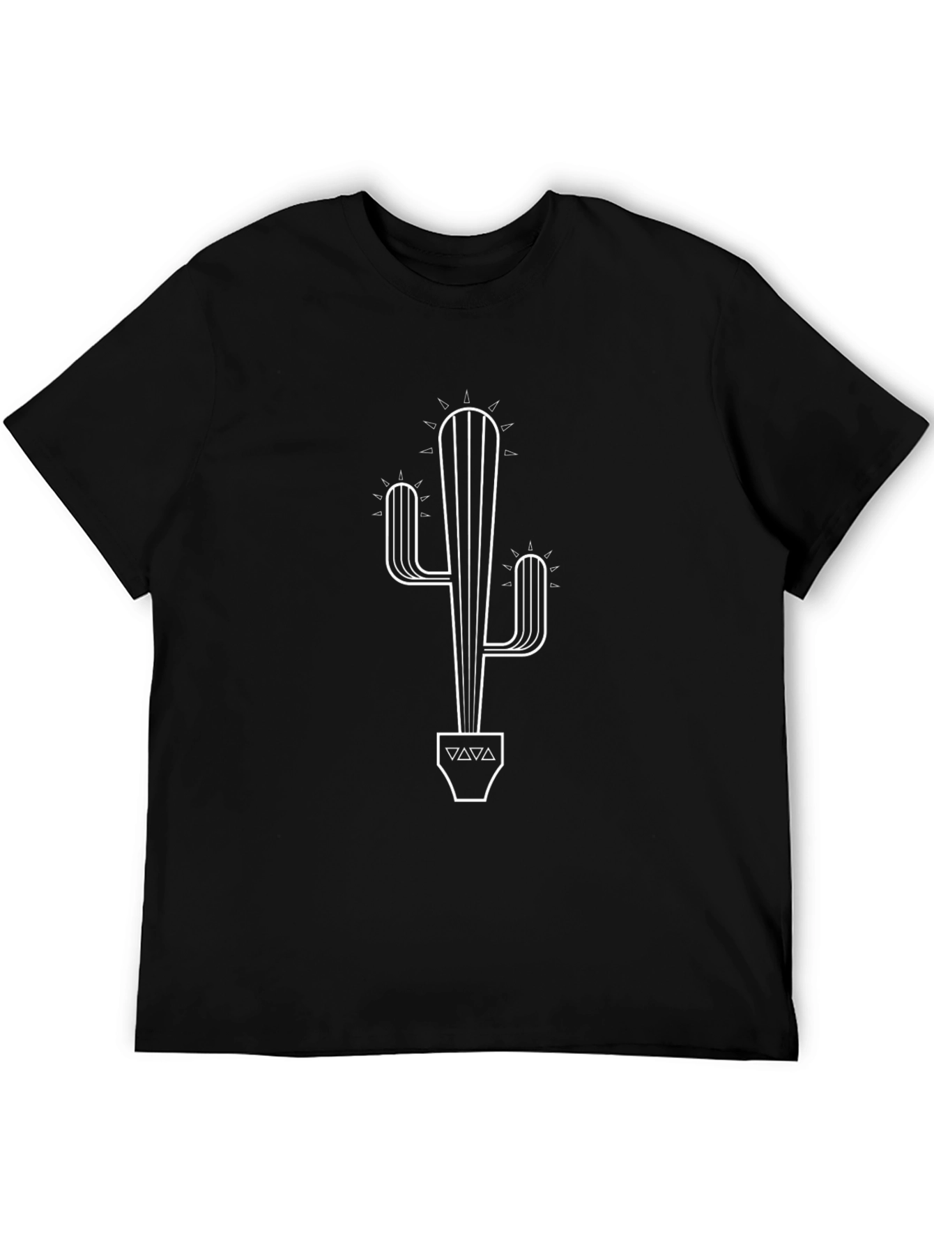 Cactus Graphic Black T-Shirt - Desert Style