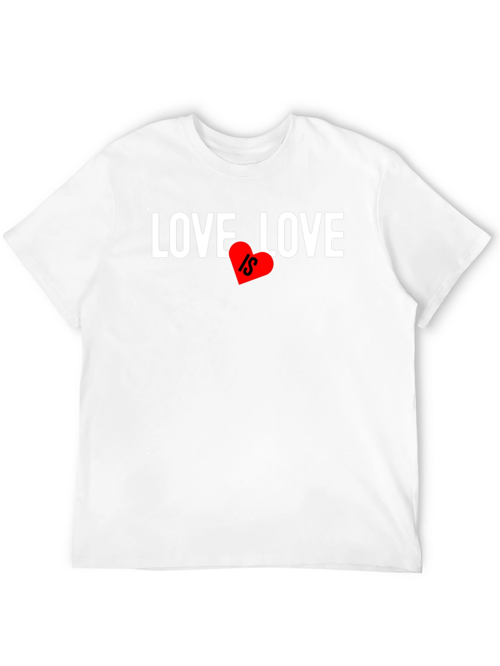 Love Is... Graphic Tee - Heart Design