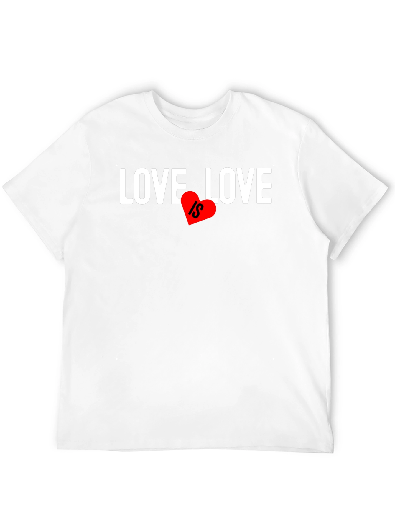 Love Is... Graphic Tee - Heart Design
