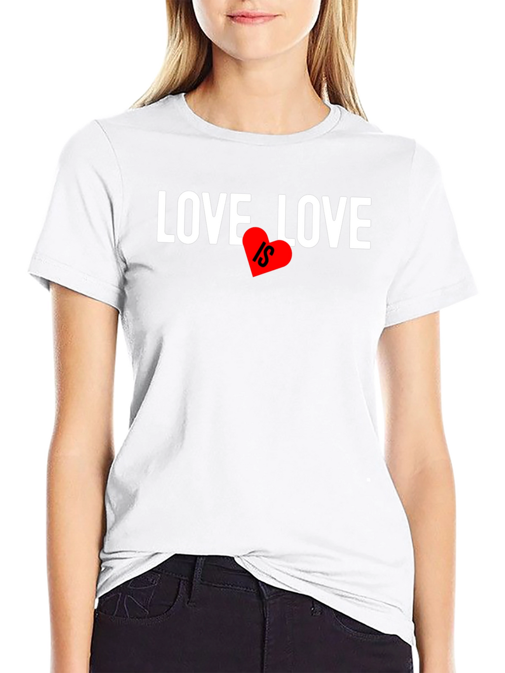 Love Is... Graphic Tee - Heart Design