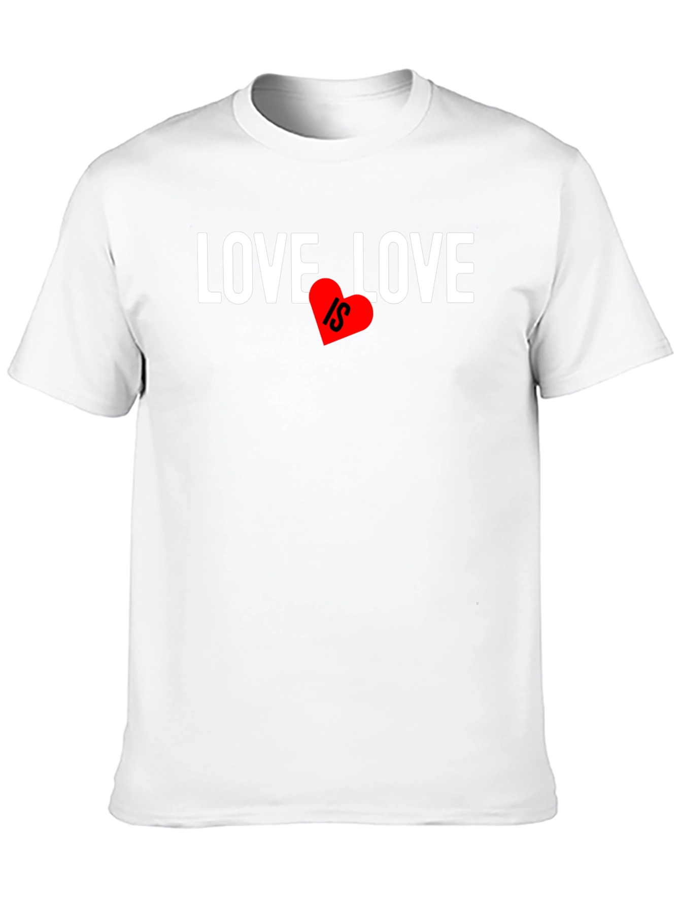 Love Is... Graphic Tee - Heart Design