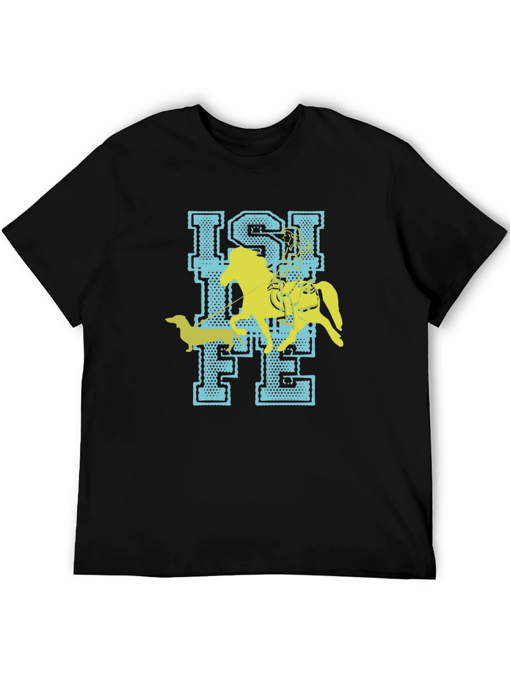 Isi Life T-Shirt - Horse & Dachshund Fun