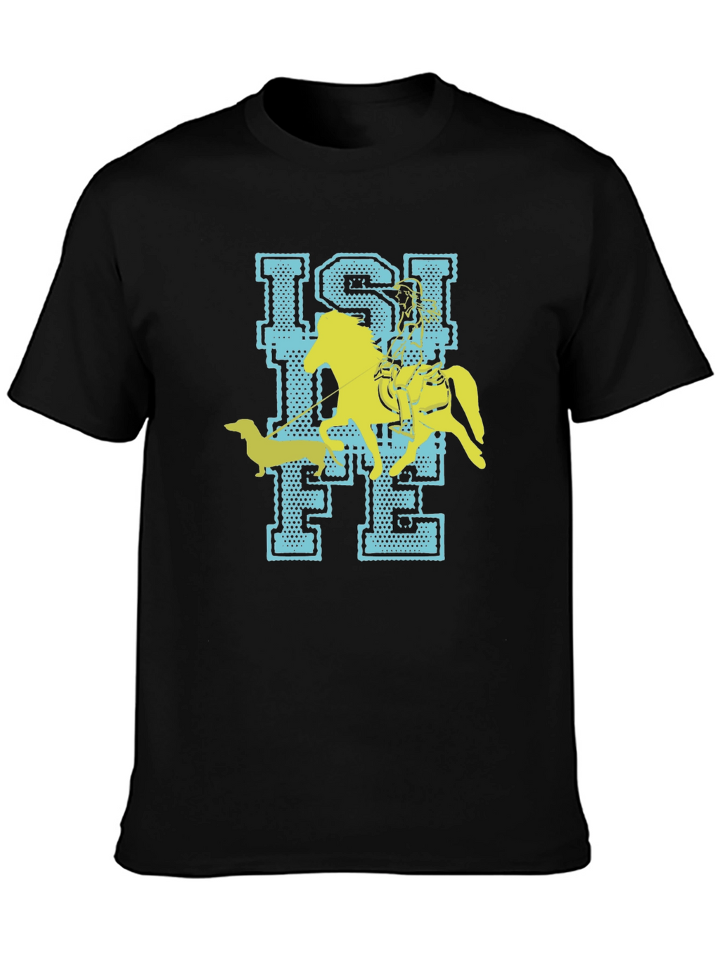 Isi Life T-Shirt - Horse & Dachshund Fun