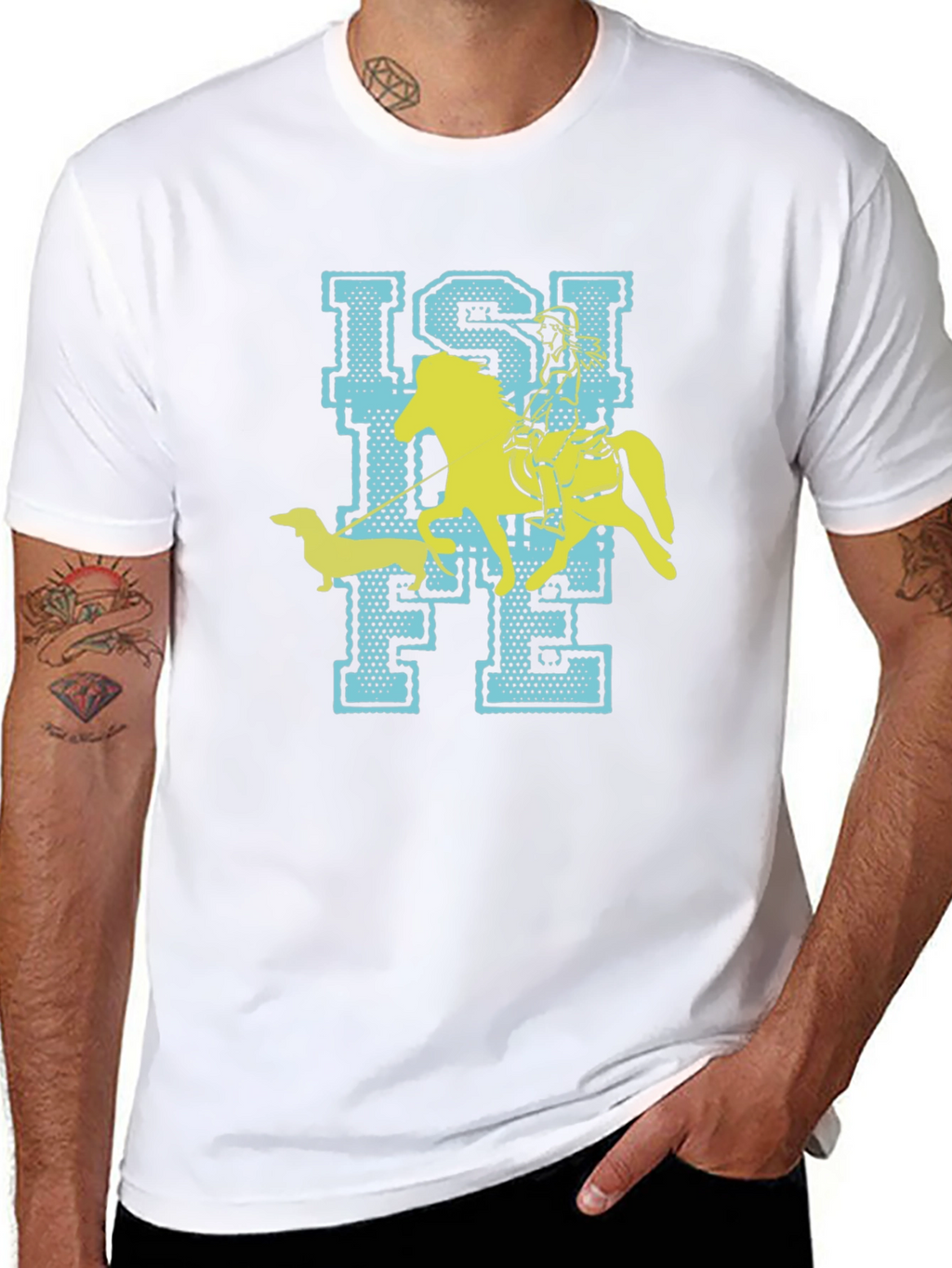 Isi Life T-Shirt - Horse & Dachshund Fun