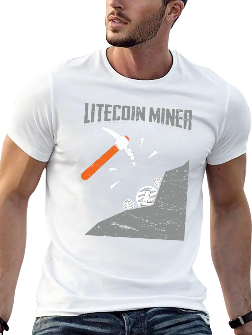 Litecoin Miner Graphic Tee - Cryptocurrency T-Shirt