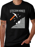 Litecoin Miner Graphic Tee - Cryptocurrency T-Shirt
