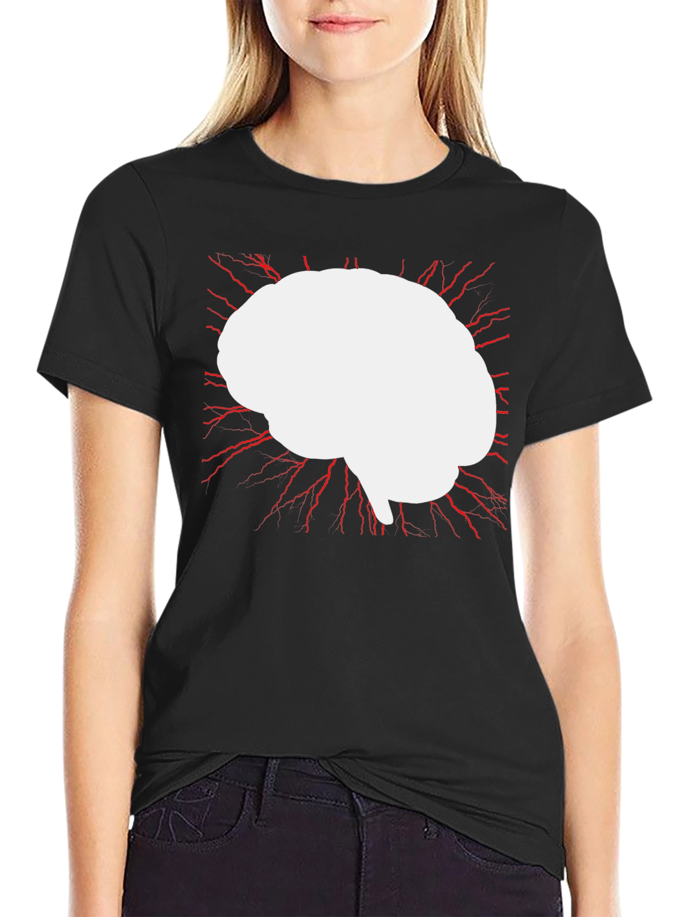 Brain Power T-Shirt - Modern Graphic Tee
