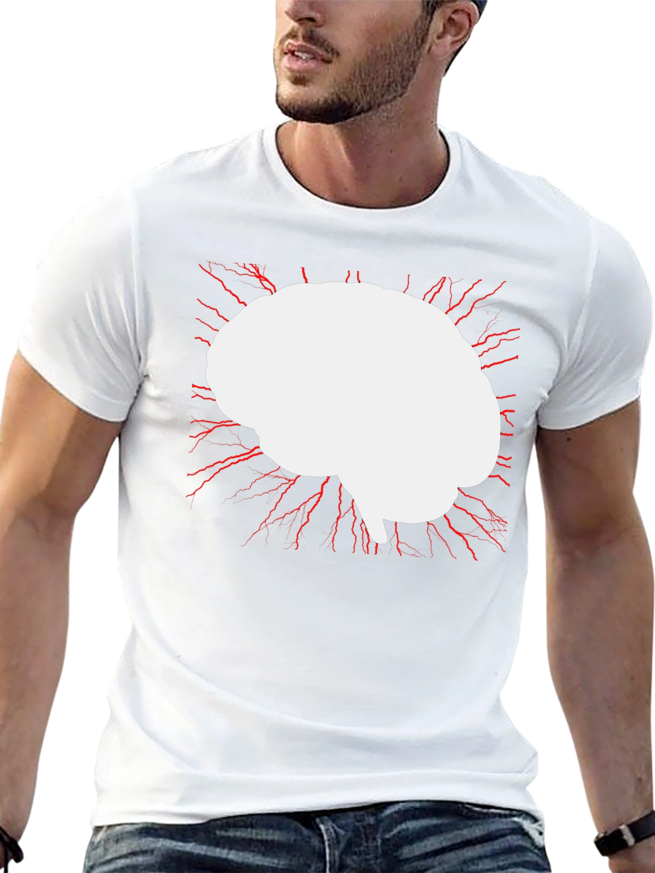 Brain Power T-Shirt - Modern Graphic Tee