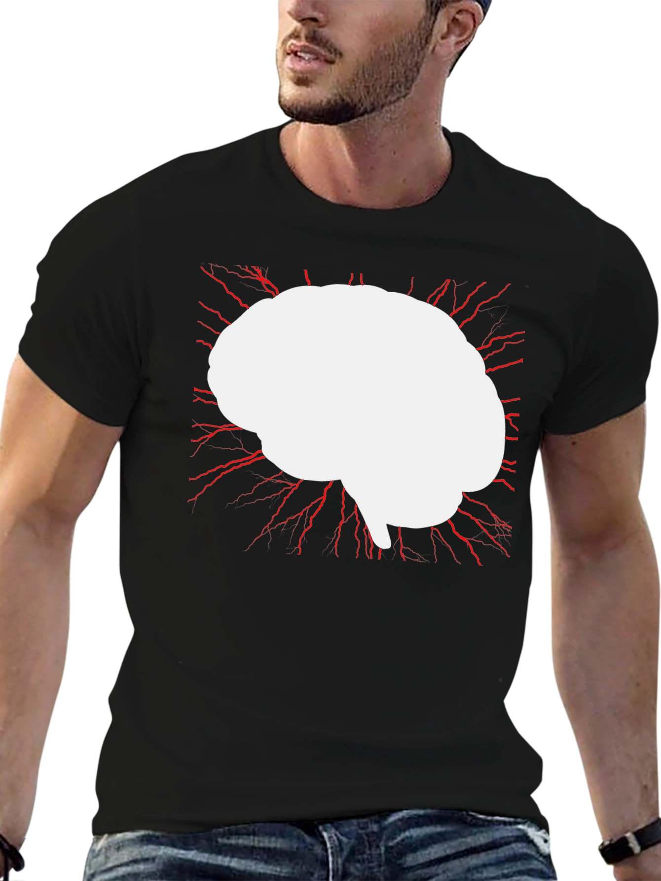Brain Power T-Shirt - Modern Graphic Tee