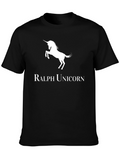 Ralph Unicorn Black Tee