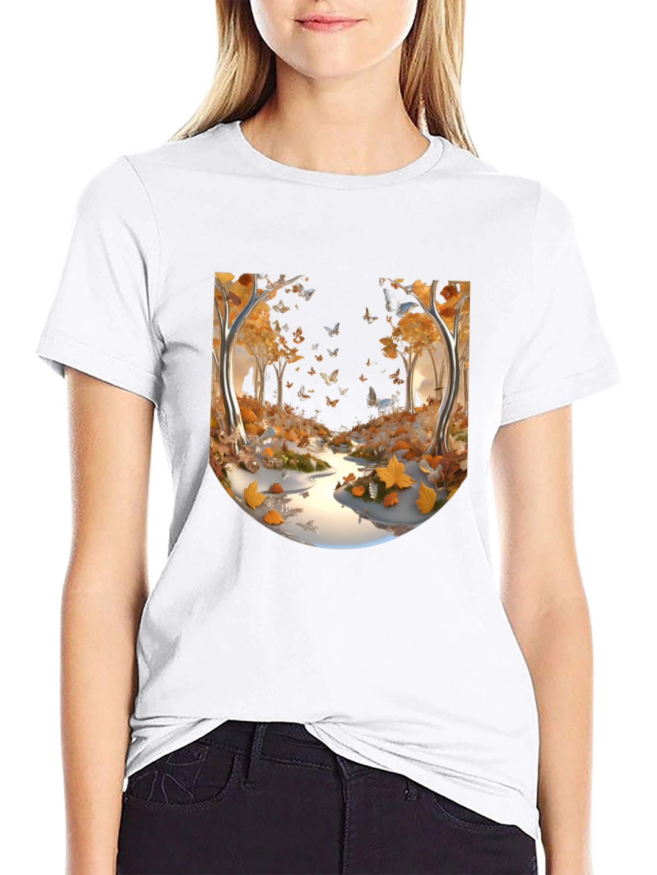 Autumn Forest Butterfly T-Shirt