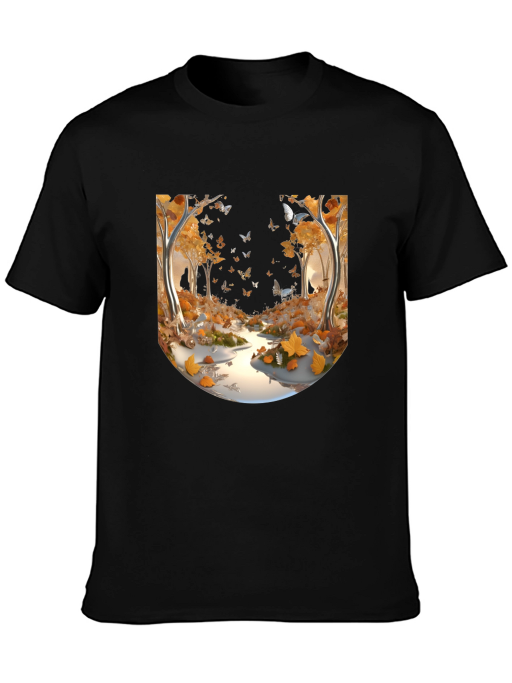 Autumn Forest Butterfly T-Shirt