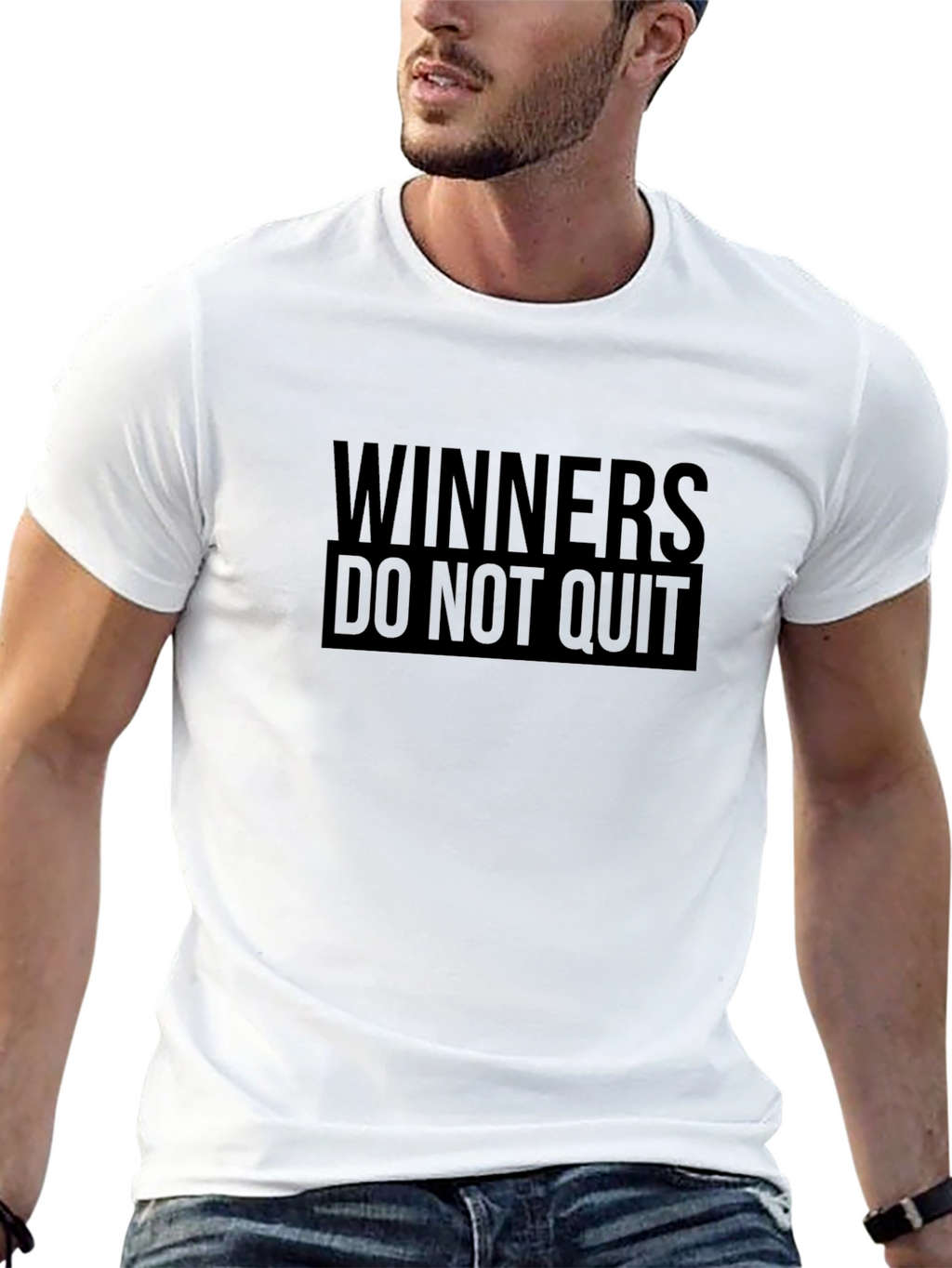 Winners Do Not Quit Black T-Shirt