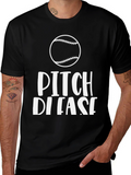 Pitch Please Baseball Graphic T-Shirt