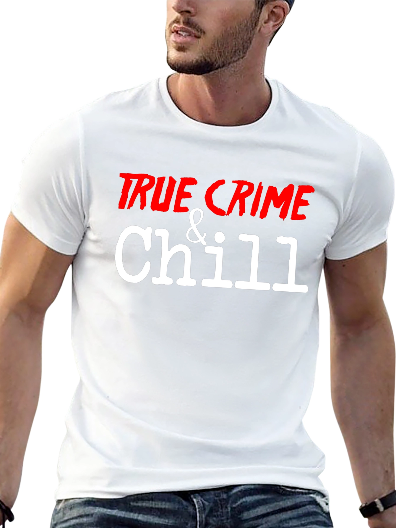True Crime & Chill Graphic Tee - Black