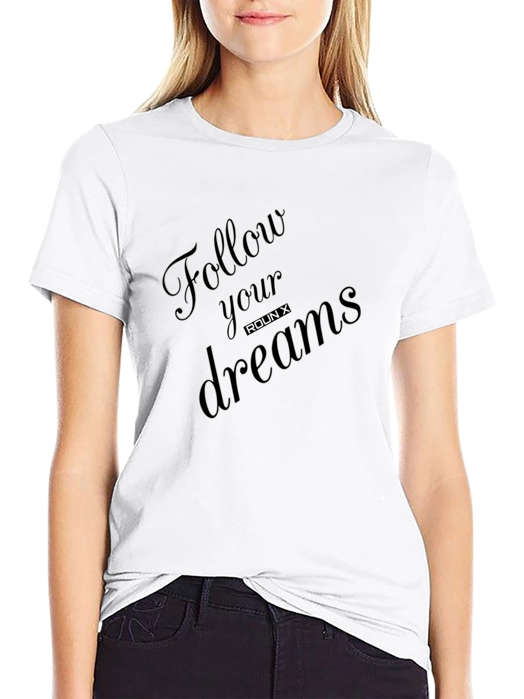 Follow Your Dreams Graphic Tee - Black