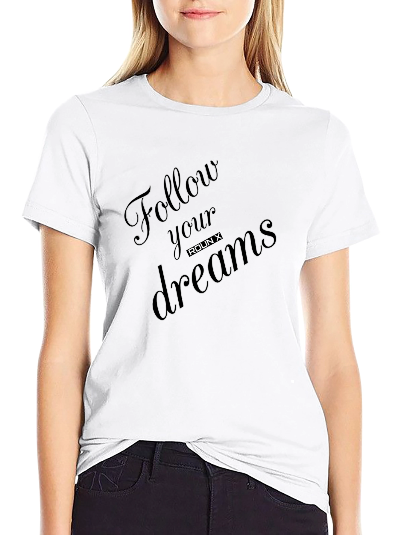 Follow Your Dreams Graphic Tee - Black