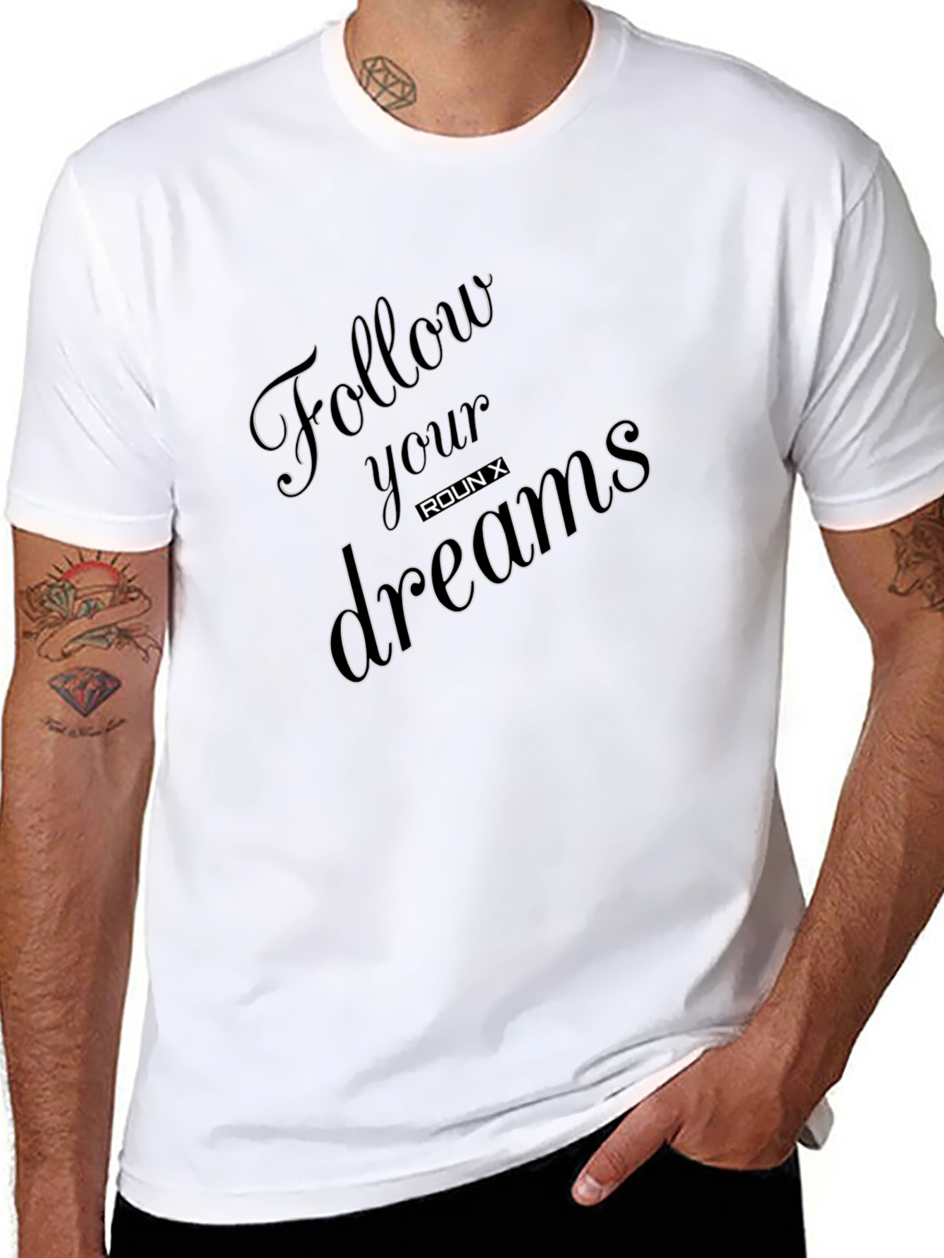 Follow Your Dreams Graphic Tee - Black