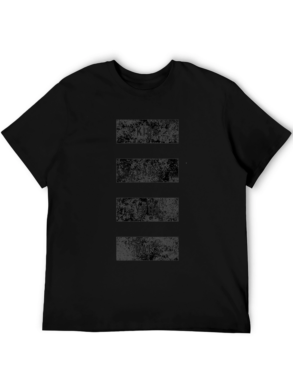 Kids Cats Yoga Naps Black Graphic Tee