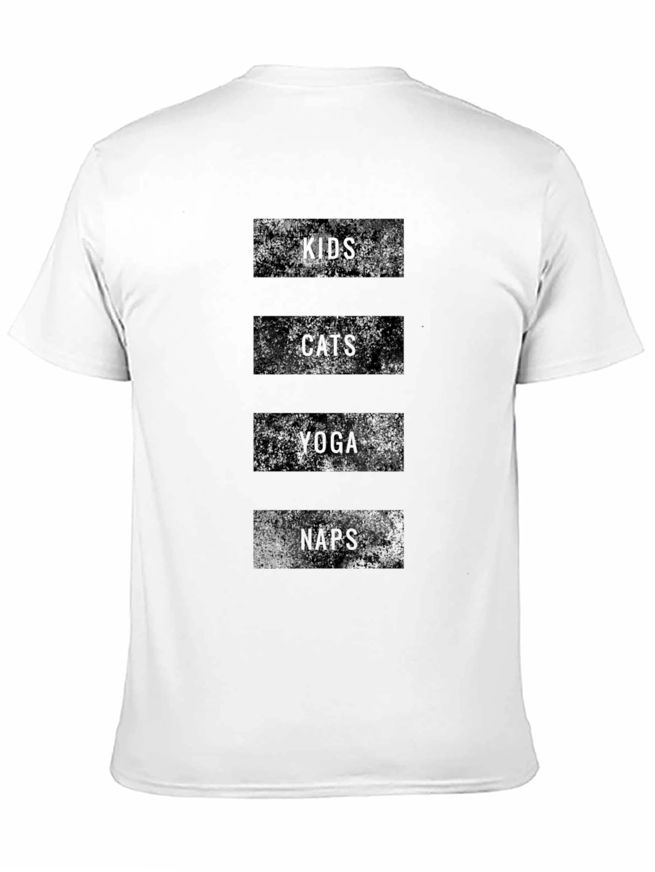 Kids Cats Yoga Naps Black Graphic Tee