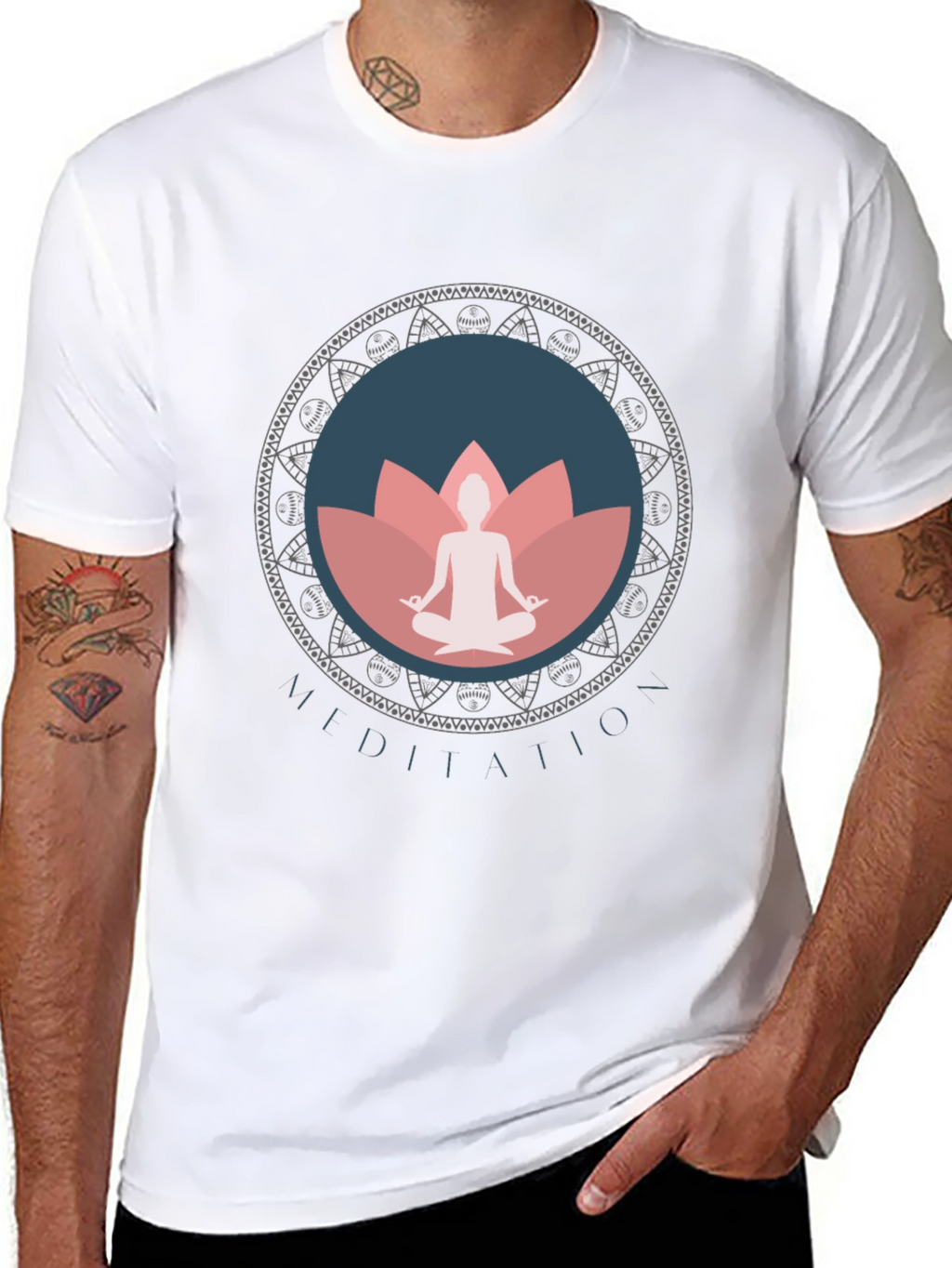 Meditation Mandala Graphic T-Shirt