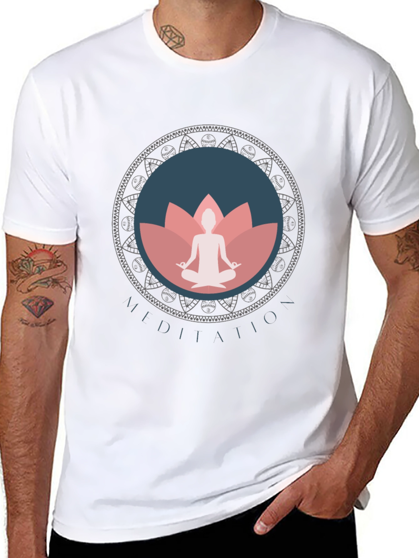 Meditation Mandala Graphic T-Shirt