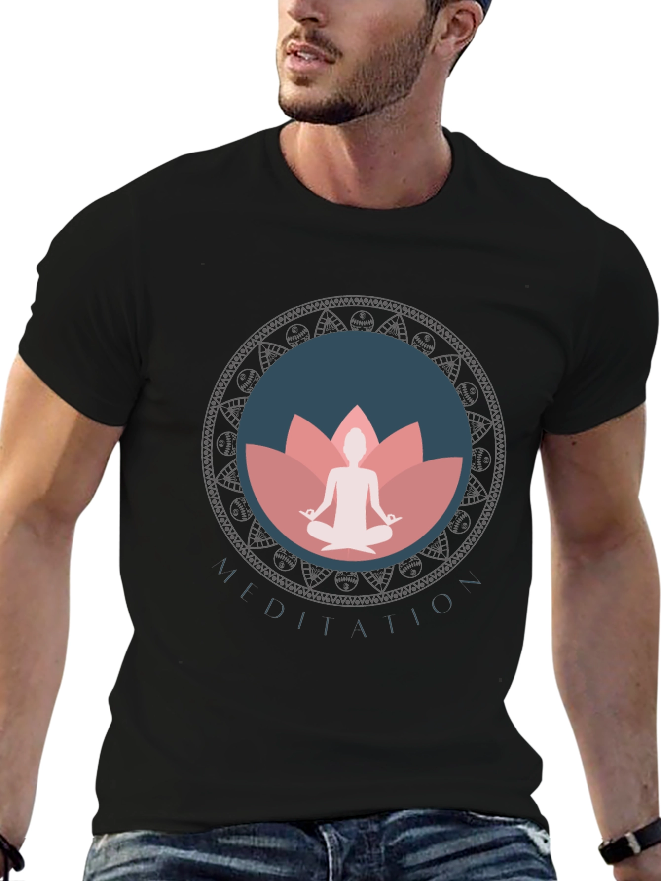 Meditation Mandala Graphic T-Shirt
