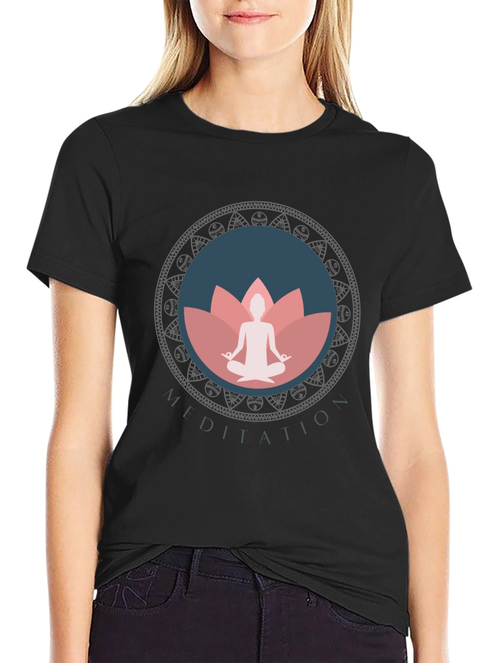 Meditation Mandala Graphic T-Shirt