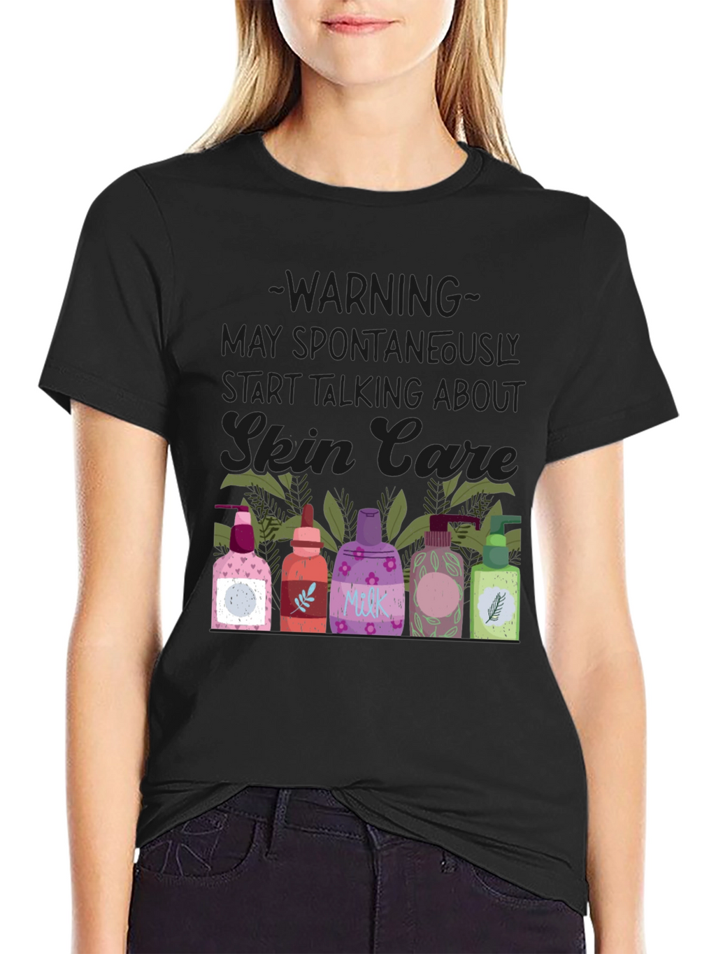 Skin Care Enthusiast T-Shirt - Warning May Spontaneously Talk