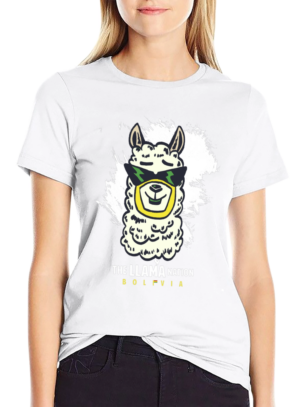 Llama Nation Graphic Tee - Bolivia Pride!