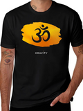 Om Symbol Gravity Graphic Tee - Unisex Black T-Shirt