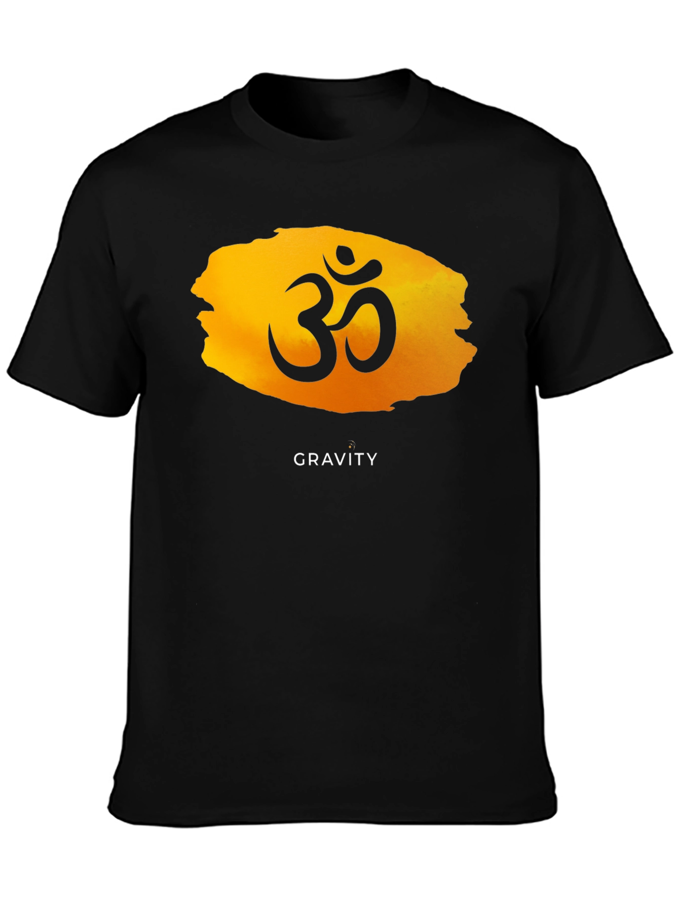 Om Symbol Gravity Graphic Tee - Unisex Black T-Shirt