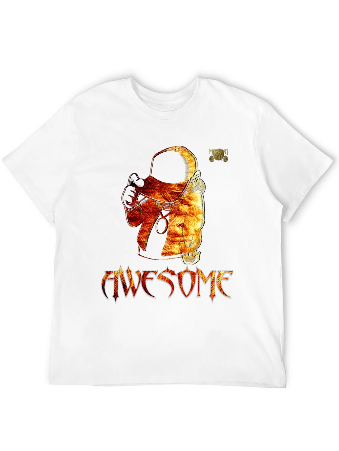 Awesome Astronaut Graphic Black T-Shirt