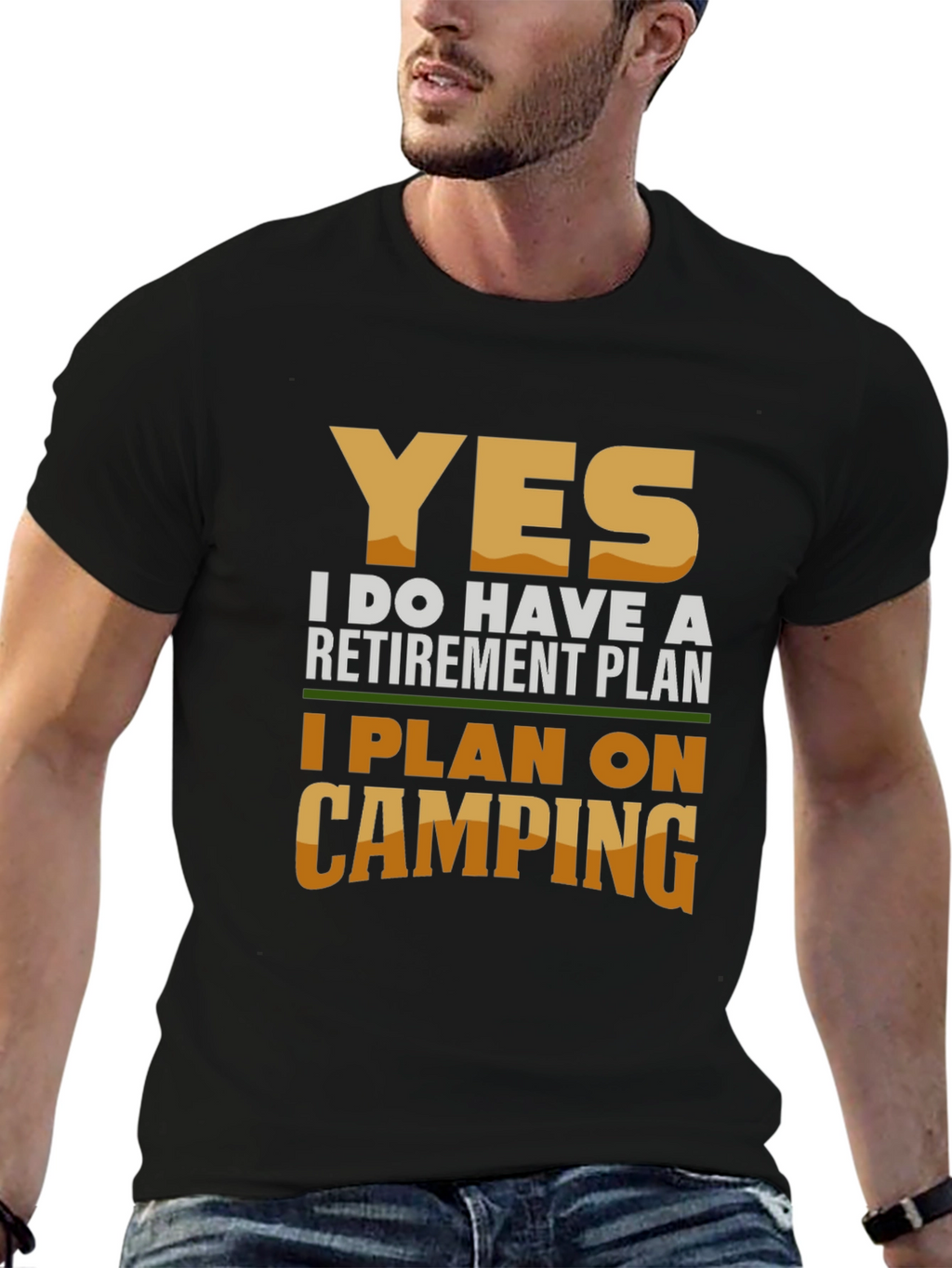 Camping Retirement Plan Graphic T-Shirt
