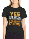 Camping Retirement Plan Graphic T-Shirt