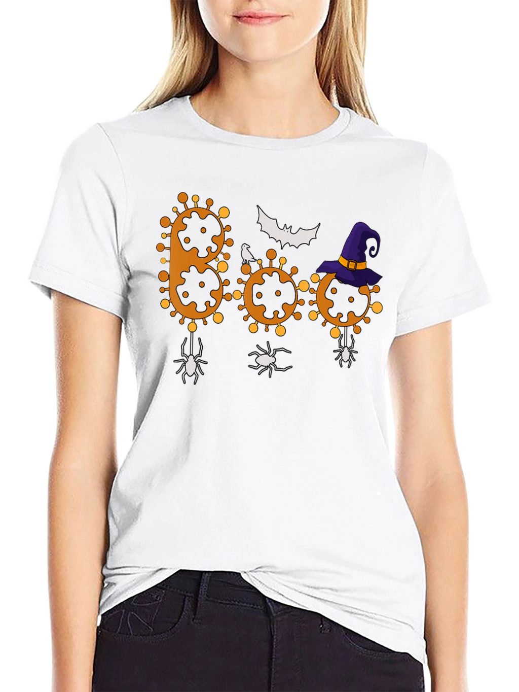 Halloween BOO T-Shirt - Virus Design