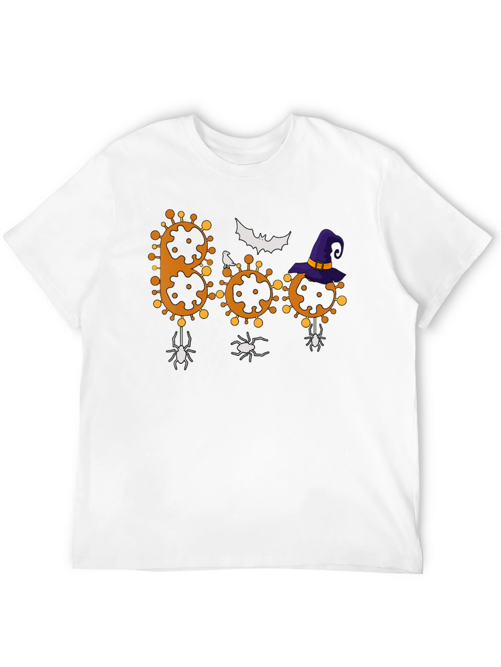 Halloween BOO T-Shirt - Virus Design