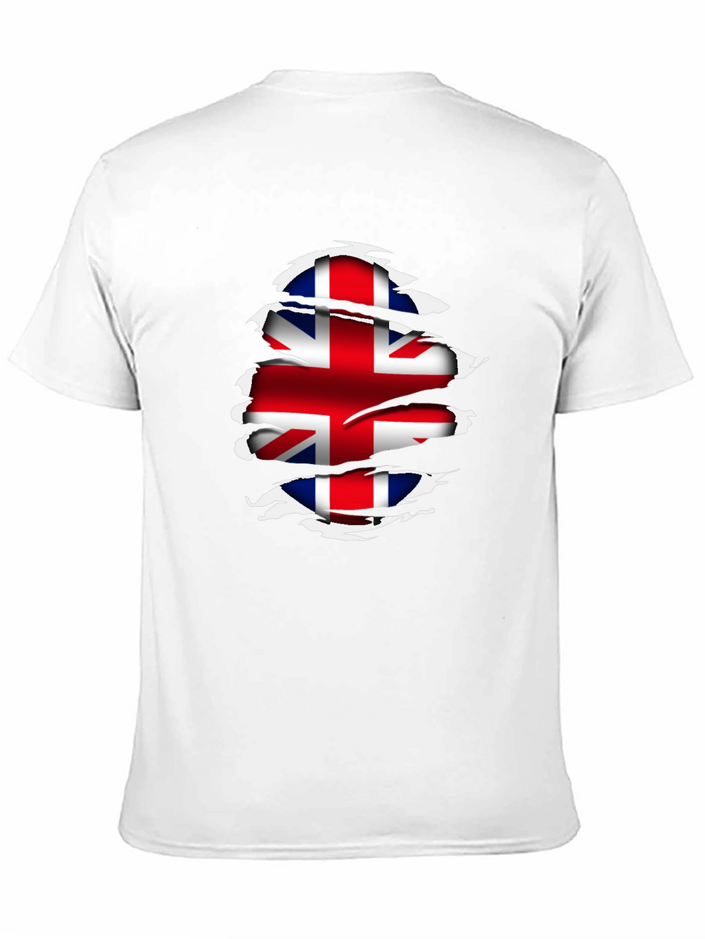 Union Jack Flag Ripped T-Shirt