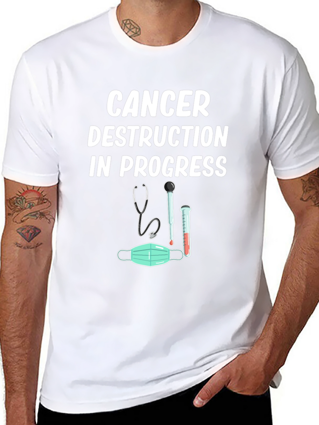 Cancer Destruction in Progress Graphic Tee